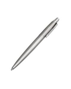 Parker Jotter Ballpoint Pen, Medium Nib, 0.7 mm, Stainless Steel Barrel, Blue Ink