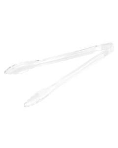 Amscan Plastic Salad Tongs, 1inH x 6inW x 12inD, Clear, Pack Of 6 Salad Tongs