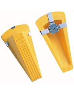 Master Caster Magnetic Giant Foot Doorstop, Yellow