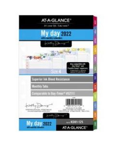 AT-A-GLANCE Kathy Davis Daily/Monthly Planner Refill, Desk Size, 5-1/2in x 8-1/2in, January To December 2022, KD81-125