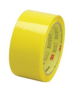 Scotch 373 Carton-Sealing Tape, 3in Core, 2in x 55 Yd., Yellow, Pack Of 6