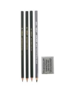 Prismacolor Design Drawing Pencil Set, 4 Pencils, 1 Eraser