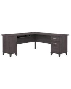 Bush Furniture Somerset 72inW L-Shaped Desk, Storm Gray, Standard Delivery