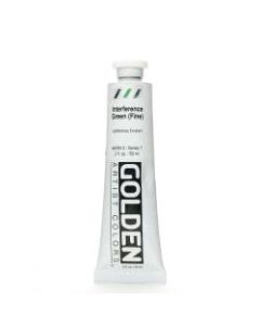 Golden Acrylic Paint, Fine, 2 Oz, Interference Green