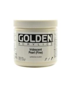 Golden Acrylic Paint, Fine, 16 Oz, Iridescent Pearl