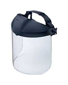 Honeywell Adjustable Face Shield - Adjustable, Impact Resistant, Visor - Splash, Impact, Chemical, Fluid Protection - Clear - 1 Each