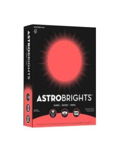 Astrobrights Color Paper, 8.5in x 11in, 24 Lb, Rocket Red, 500 Sheets