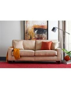 Serta Deep-Seating Palisades Sofa, 73in, Beige/Espresso