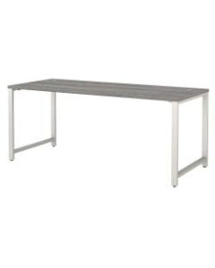 Bush Business Furniture 400 Series 72inW x 30inD Table Desk, Platinum Gray, Standard Delivery
