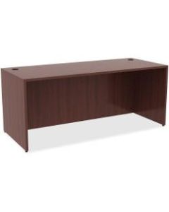 Lorell Essentials Series Rectangular Shell Desk, 72inW x 30inD, Mahogany