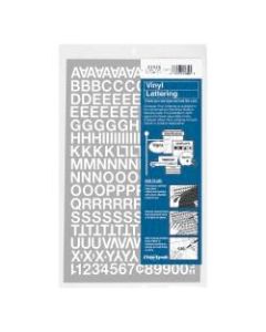 Chartpak Pickett Vinyl Letters And Numbers, 1/2in, White