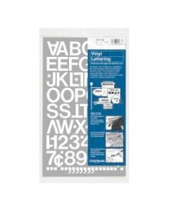 Chartpak Pickett Vinyl Letters And Numbers, 1in, White