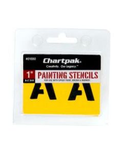 Chartpak Pickett Painting Stencils, Numbers/Letters, 1in
