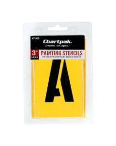 Chartpak Pickett Painting Stencils, Numbers/Letters, 3in