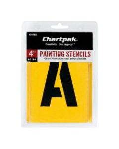 Chartpak Pickett Painting Stencils, Numbers/Letters, 4in
