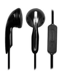 AVID AE -1M STEREO EARBUDS WITH INLINE CONTROLS BLACK - Stereo - Mini-phone - Wired - 32 Ohm - 20 Hz - 20 kHz - Earbud - Binaural - Outer-ear - 5 ft Cable - Black