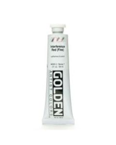 Golden Acrylic Paint, Fine, 2 Oz, Interference Red