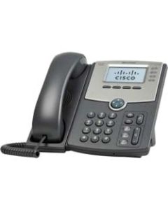 Cisco SPA514G IP Phone - Corded - Dark Gray, Silver - 4 x Total Line - VoIP - Caller ID - Speakerphone - 2 x Network (RJ-45) - PoE Ports - Monochrome