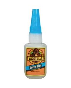 Gorilla Glue Super Glue, 0.5 Oz, Translucent, Pack Of 4