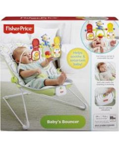 Fisher-Price Babys Bouncer - Gray, White - Fabric