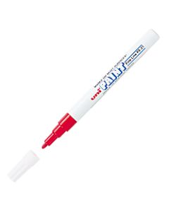 Uni-Paint Markers, Fine Point, Red, Pack Of 12