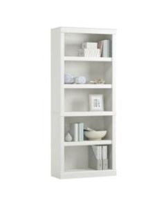 Realspace 72inH 5-Shelf Bookcase, Arctic White