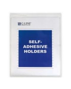 C-Line Self-Adhesive Seal Shop Ticket Holders, 9in x 12in, Box Of 50
