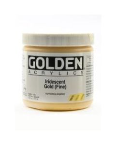 Golden Acrylic Paint, Fine, 16 Oz, Iridescent Gold