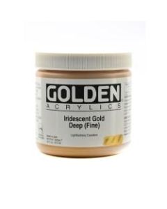 Golden Acrylic Paint, Fine, 16 Oz, Iridescent Gold Deep