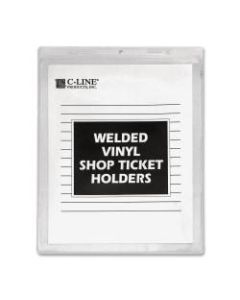 C-Line Vinyl Shop Seal Ticket Holders, 5in x 8in, Box Of 50