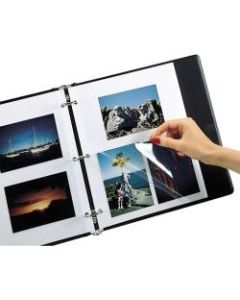 Photo Holders For Three-Ring Binders, 9in x 11in, Box Of 50
