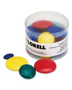Lorell Magnets, Assorted, Pack of 30