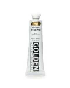 Golden Acrylic Paint, Fine, 2 Oz, Iridescent Bronze