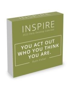 TF Publishing Inspirational Daily Desktop Calendar, 5-1/4in x 5-1/4in, Inspire, January To December 2022