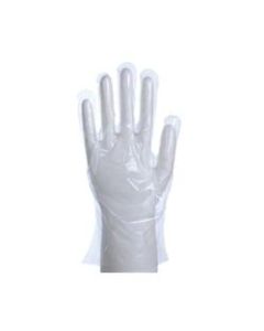 Daxwell Embossed Cast Polyethylene Gloves, Large, Clear, 100 Gloves Per Box