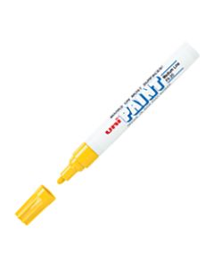 Uni-Paint Markers, Medium Point, Yellow, Pack Of 12