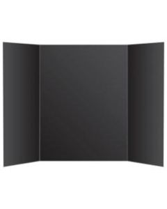 Office Depot Brand Tri-Fold Foam Display Board, 36in x 48in, Black