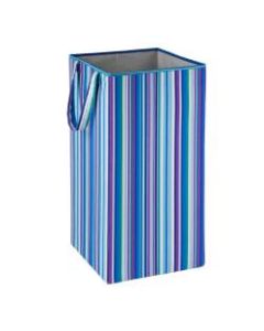 Honey-Can-Do Square Hamper, 23 5/8in, Blue/Purple