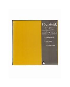 Global Art Flexi-Sketch Sketchbooks, 8in x 8in, Square, 240 Pages (120 Sheets), Butternut, Pack Of 3