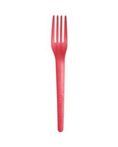 Eco-Products Plantware Dinner Forks, 7in, Coral, Pack Of 1,000 Forks