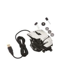 Mad Catz The Authentic R.A.T. 8+ - Mouse - optical - 11 buttons - wired - USB - white