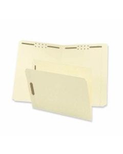 Sparco Straight-Tab 2-Ply Fastener Folders, Letter Size, 2 Fasteners, Manila, Box Of 50
