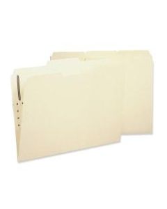 Sparco 1/3-Cut 2-Ply Fastener Folders, Letter Size, 1 Fastener, Manila, Box Of 50