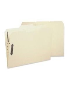 Sparco 1/3-Cut 2-Ply Fastener Folders, Letter Size, 2 Fasteners, Manila, Box Of 50