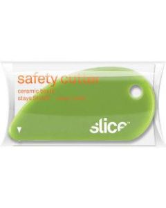 Slice Mini Safety Cutter With Ceramic Blade, 1-1/4in x 2-7/16in, Green