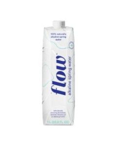 Flow Hydration Alkaline Spring Water, 34 Oz, Unflavored, Pack Of 12