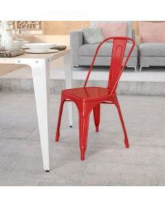 Flash Furniture Commercial Stackable Chair, Red