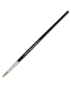 Charles Leonard Camel Hair Paintbrushes, #7, Round Bristle, Camel Hair, Black, Pack Of 12