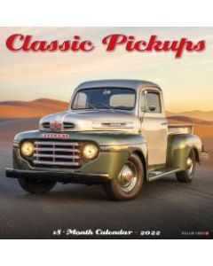 Willow Creek Press Hobbies Monthly Wall Calendar, 12in x 12in, Classic Pickups, January To December 2022
