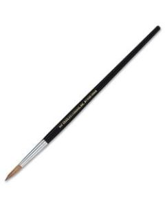 Charles Leonard Camel Hair Paintbrushes, 10, Round Bristle, Camel Hair, Black, Pack Of 12